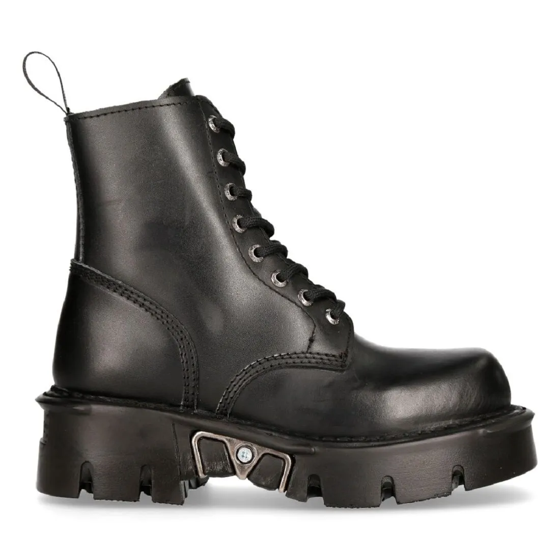 NEW ROCK - MILI084N-S3 Military Style Biker Boots