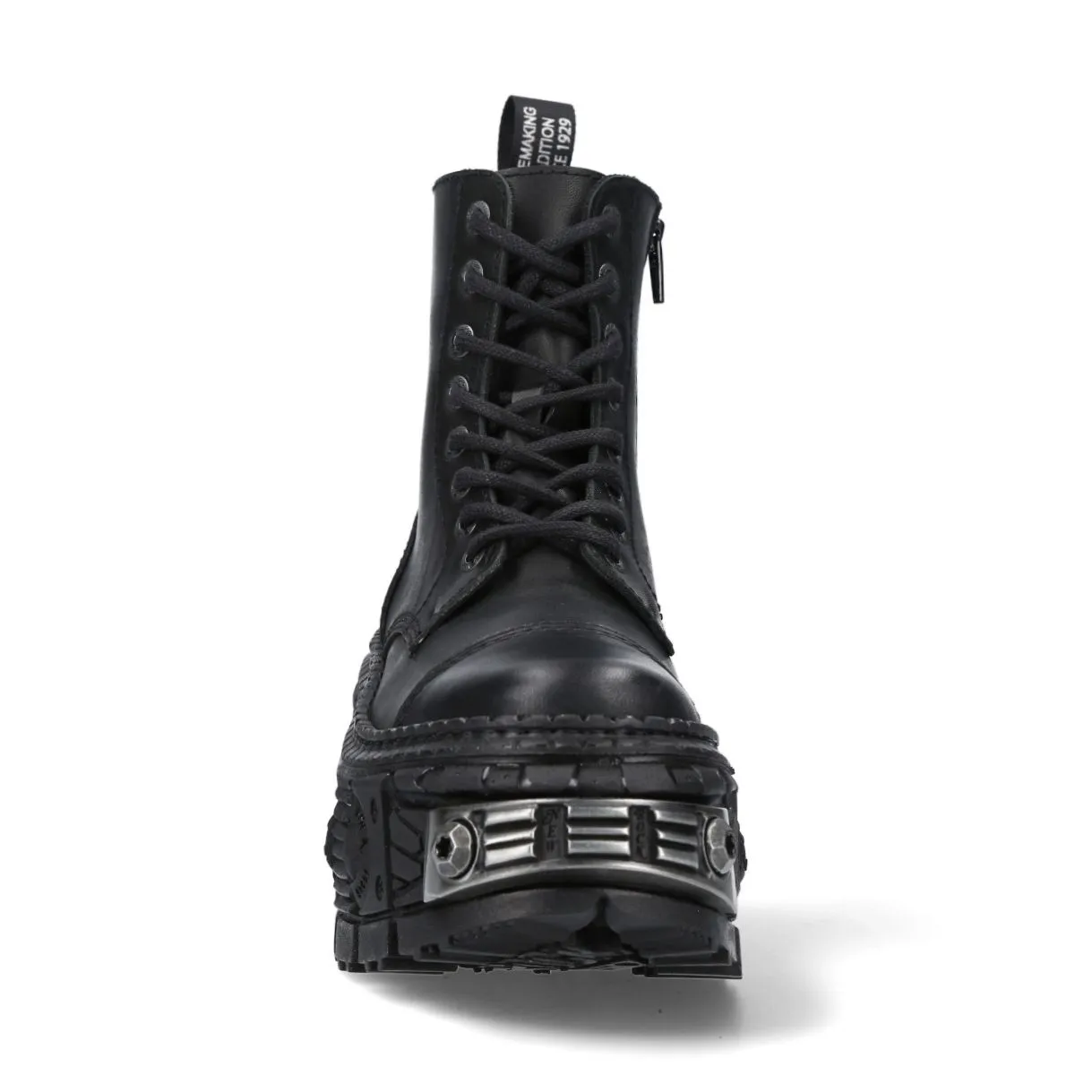 NEW ROCK -  WALL083C-S4 Chunky Platform Eyelet Boots