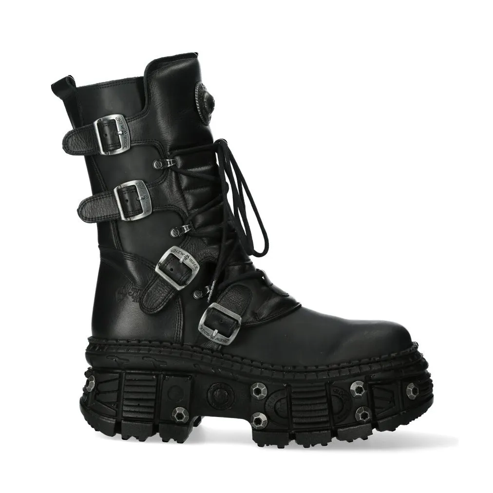 NEW ROCK -  WALL373-S11 Chunky Platform Boots