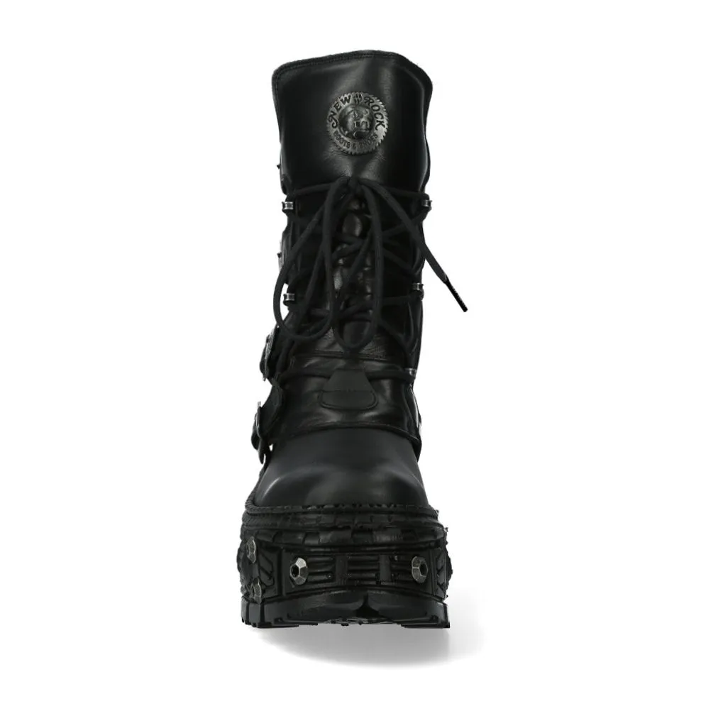 NEW ROCK -  WALL373-S11 Chunky Platform Boots