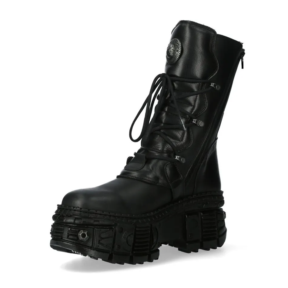 NEW ROCK -  WALL373-S11 Chunky Platform Boots