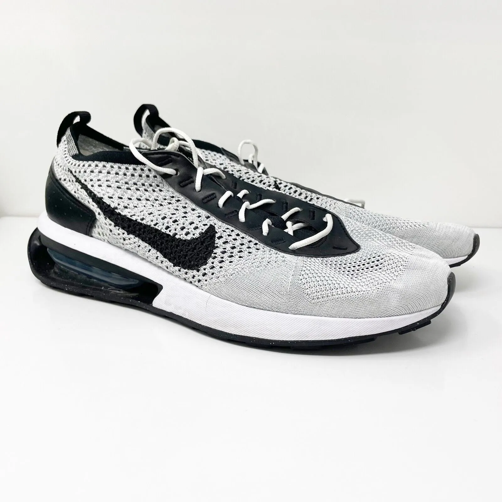 Nike Mens Air Max Flyknit Racer DJ6106-002 Gray Running Shoes Sneakers Size 12