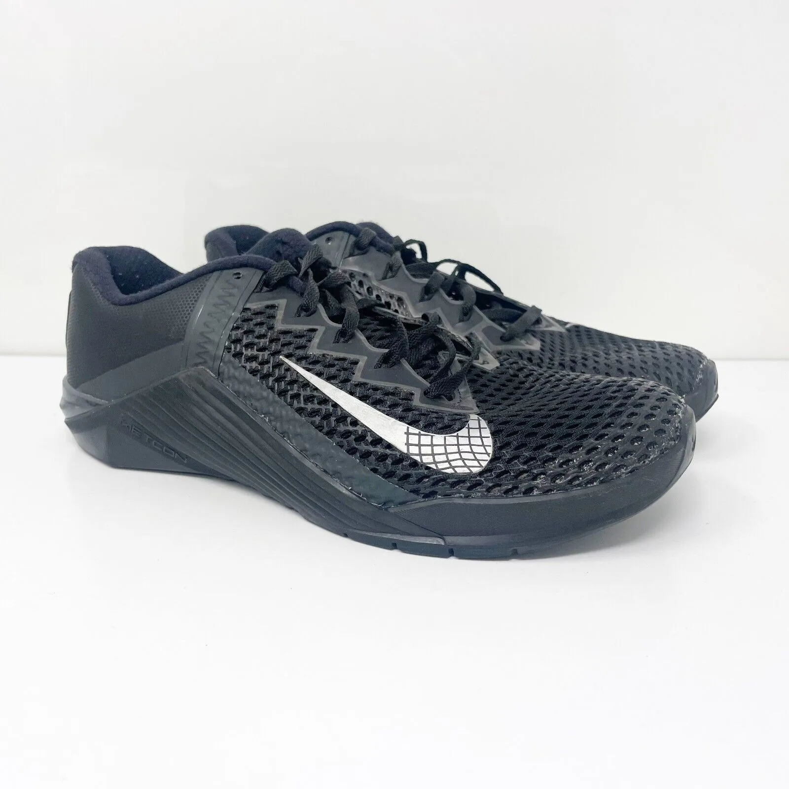 Nike Mens Metcon 6 CK9388-001 Black Running Shoes Sneakers Size 7.5