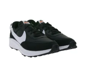 NIKE Waffle Debut scarpe basse da donna sneakers trendy con contenuto in vera pelle DH9523 002 nero/bianco