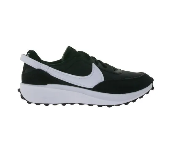 NIKE Waffle Debut scarpe basse da donna sneakers trendy con contenuto in vera pelle DH9523 002 nero/bianco