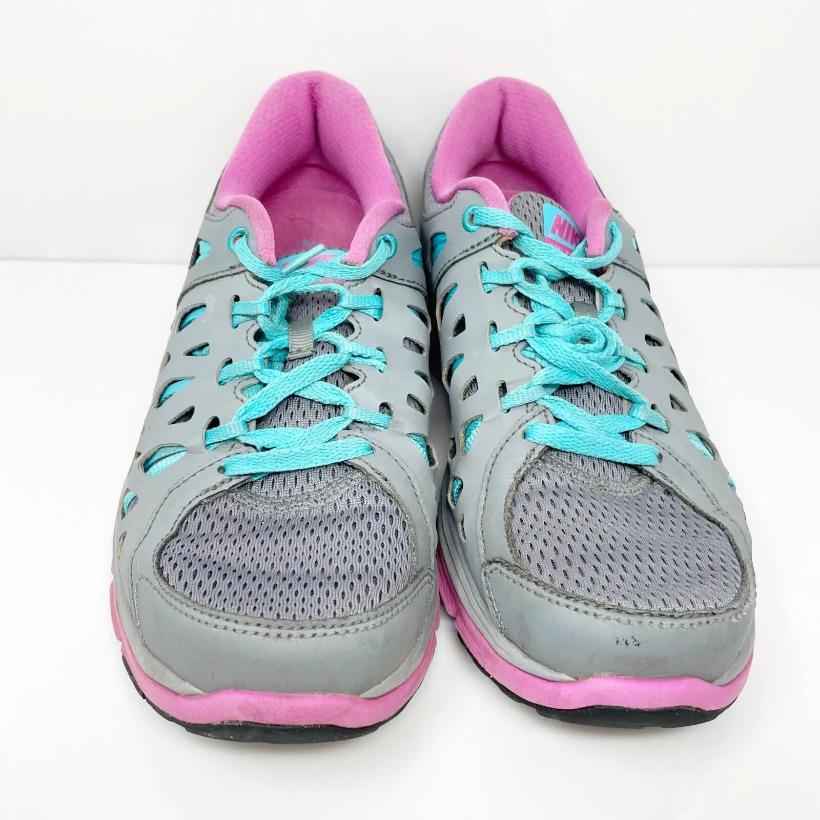 Nike Womens Dual Fusion Run 2 599564-002 Gray Running Shoes Sneakers Size 8.5