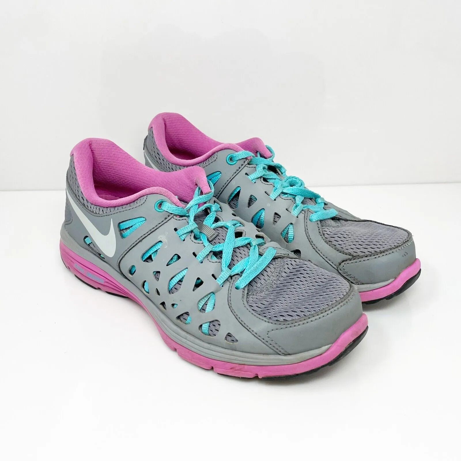 Nike Womens Dual Fusion Run 2 599564-002 Gray Running Shoes Sneakers Size 8.5