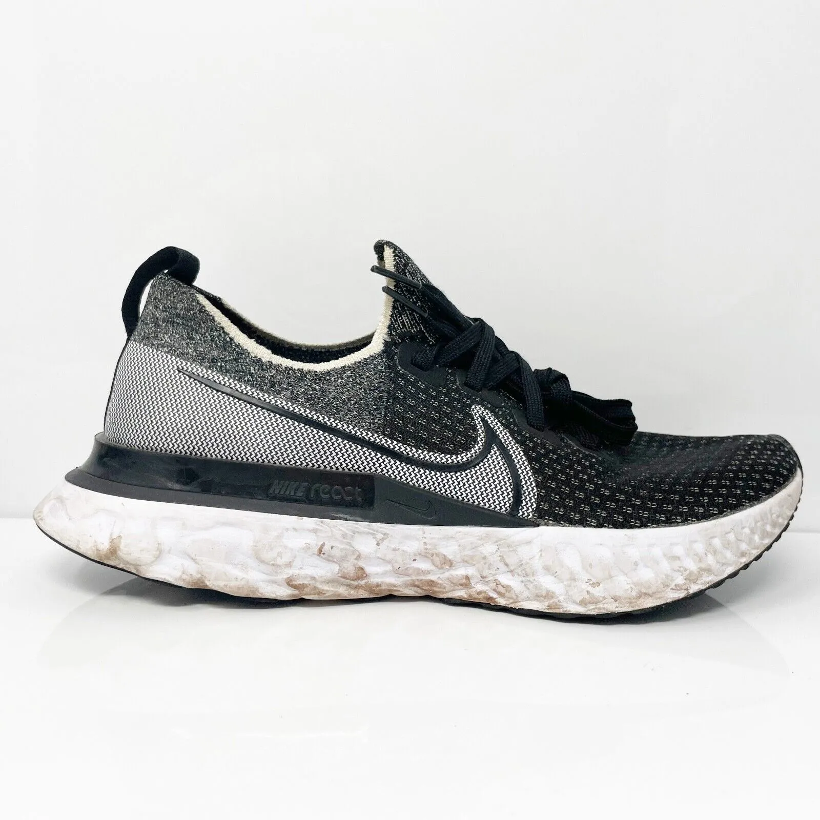 Nike Womens React Infinity Run FK CD4372-012 Black Running Shoes Sneakers 10.5