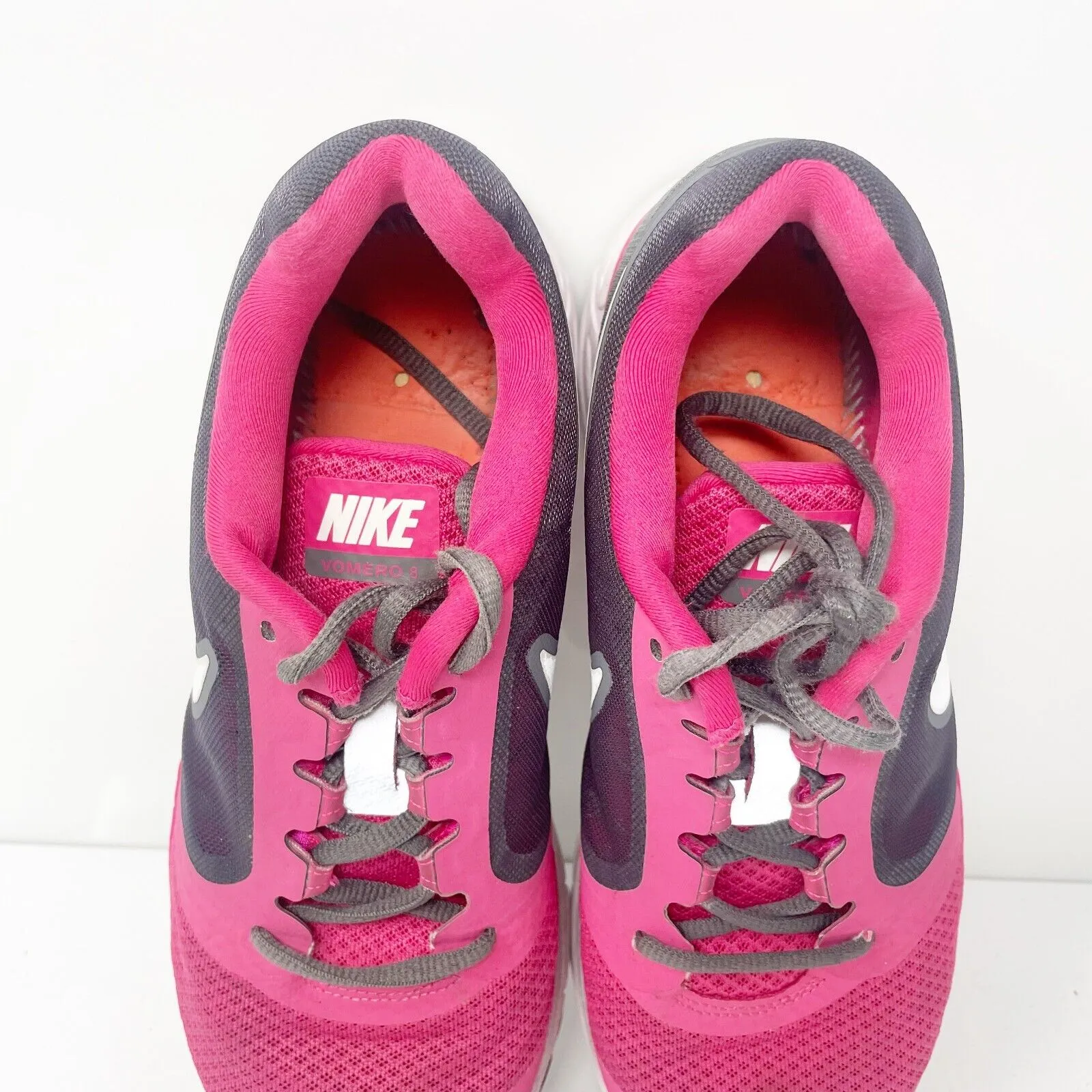 Nike Womens Zoom Vomero Plus 8 580593-610 Pink Running Shoes Sneakers Size 7.5