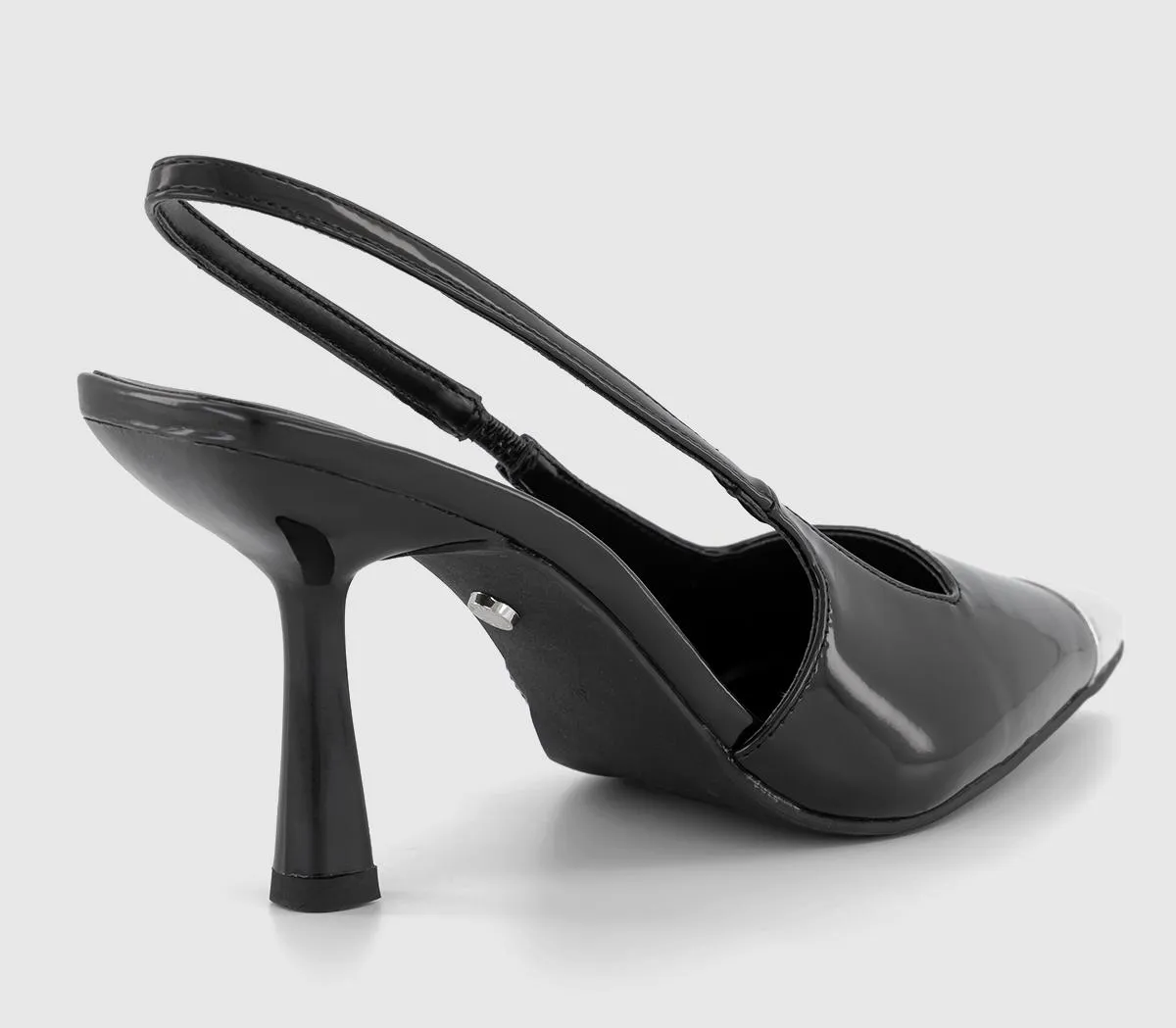 OFFICE Miley Toe Cap Slingback Court Shoes Black