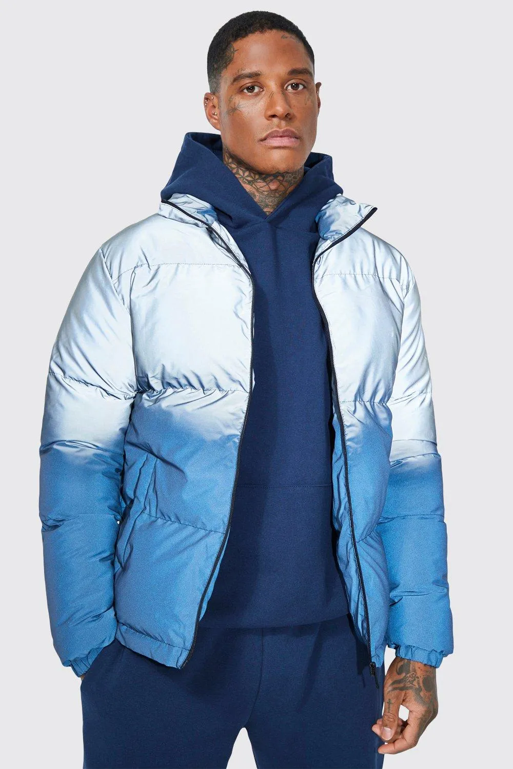 Ombre Reflective Puffer