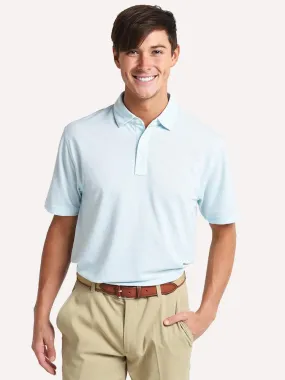     OXFORD  Hadley Drirelease Heather Linen Polo    