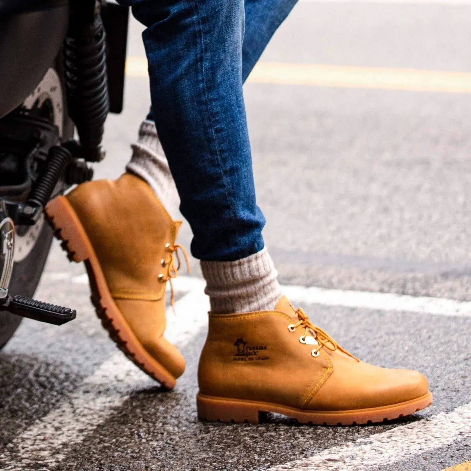 Panama Jack - C1 Men's Tan Leather Waterproof Havana Joe Ankle Boots