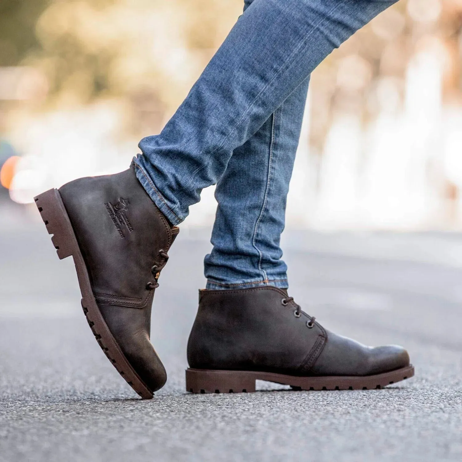 Panama Jack - C2 Men's Dark Brown Leather Waterproof Havana Joe Ankle Boots