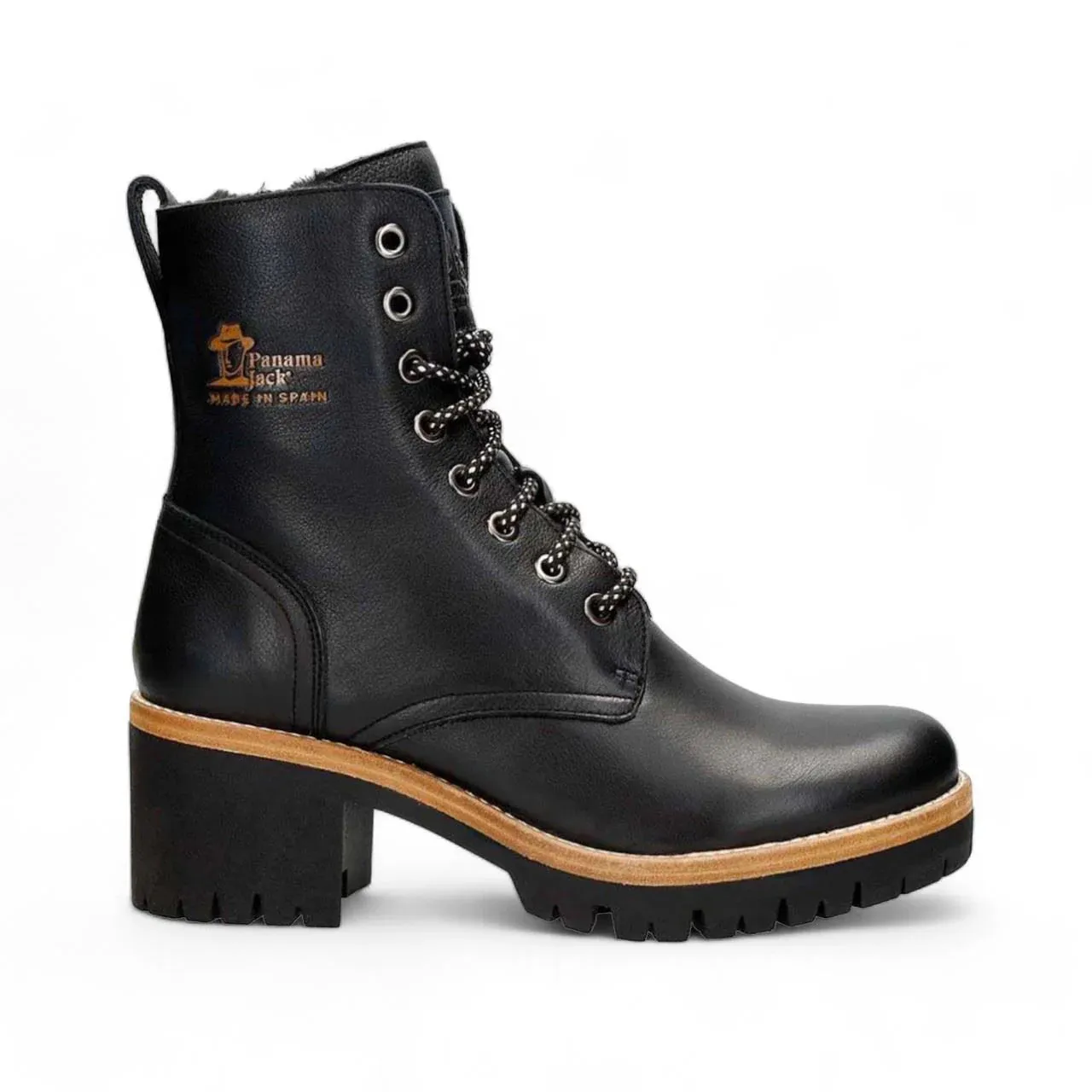 Panama Jack - Women's Black Leather Padma B11 Boots