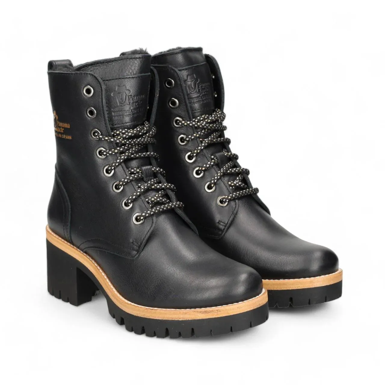 Panama Jack - Women's Black Leather Padma B11 Boots