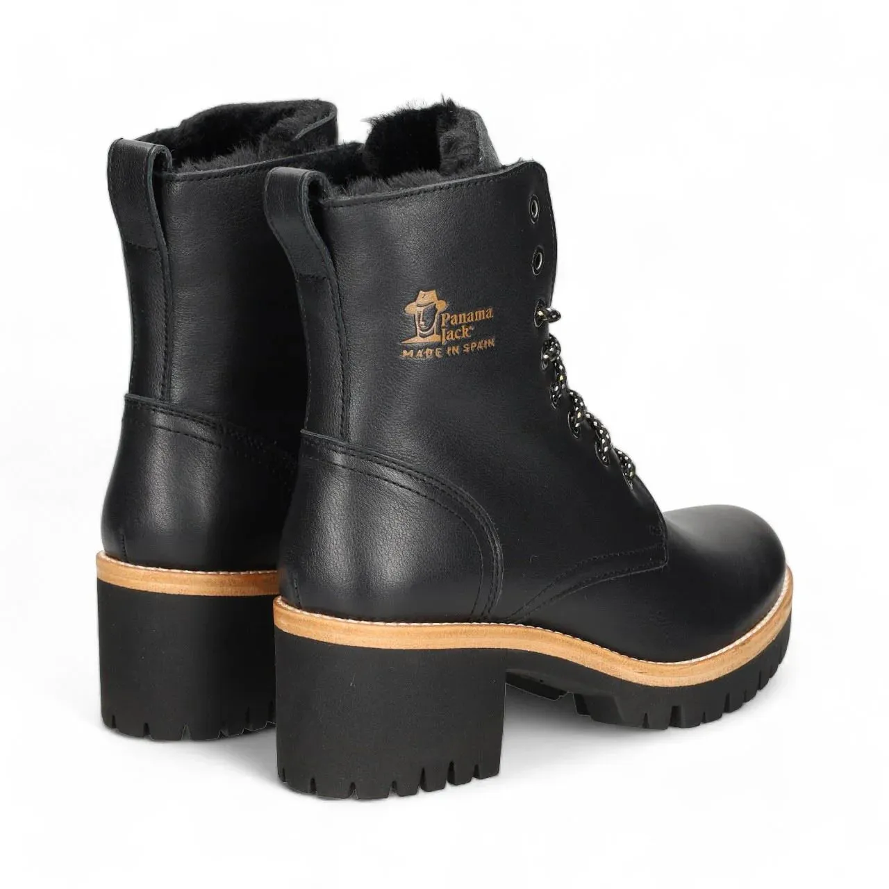 Panama Jack - Women's Black Leather Padma B11 Boots