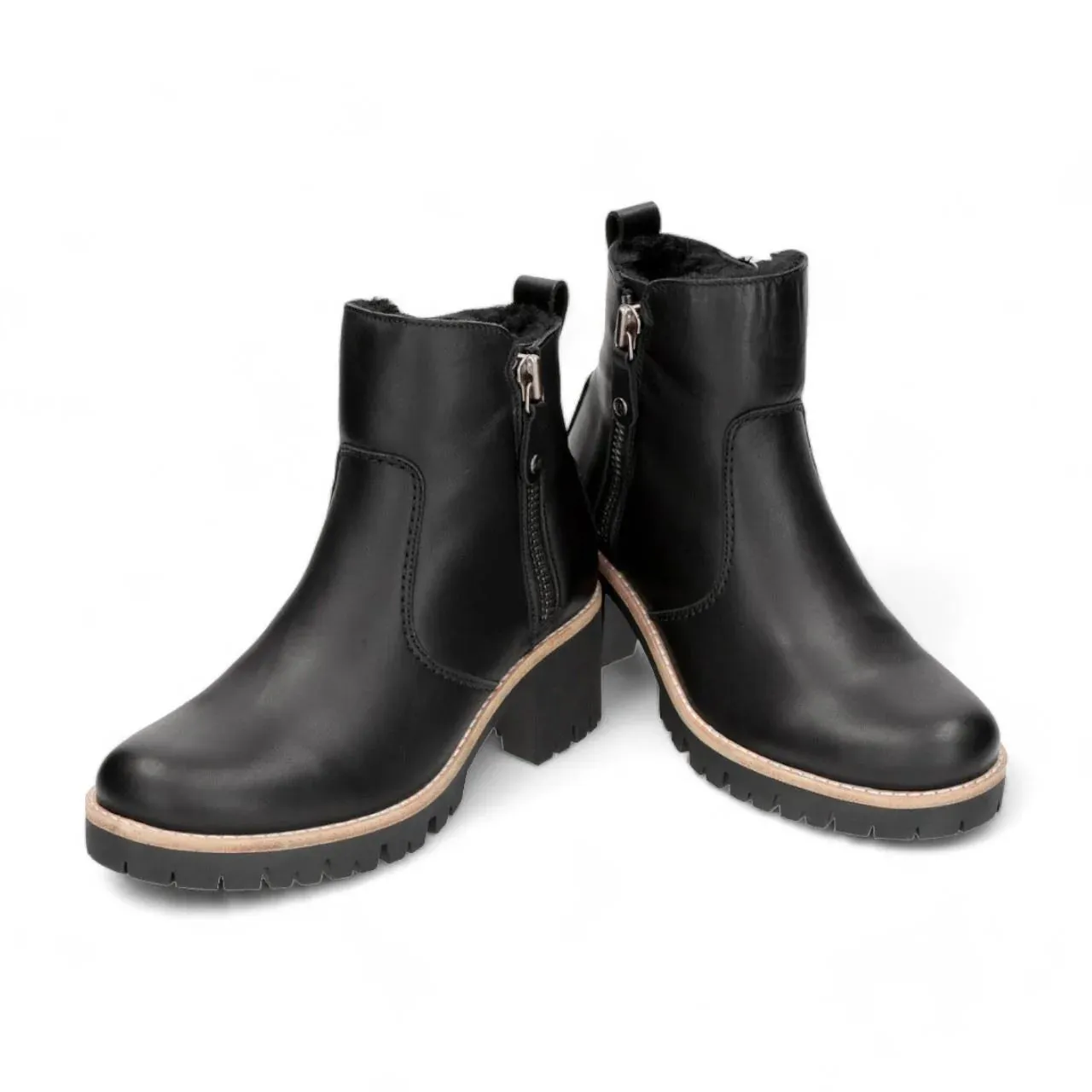 Panama Jack - Women's Black Leather Trav B2 Boots