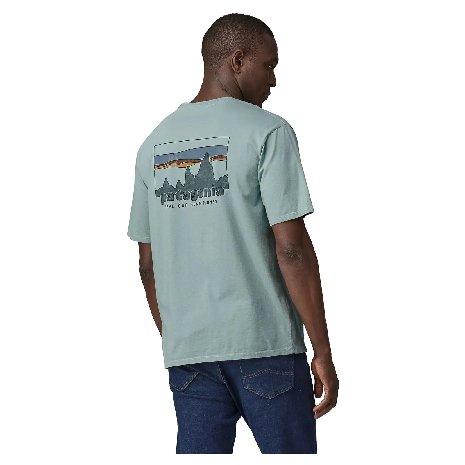 Patagonia Men's '73 Skyline Organic T-Shirt - Thermal Blue