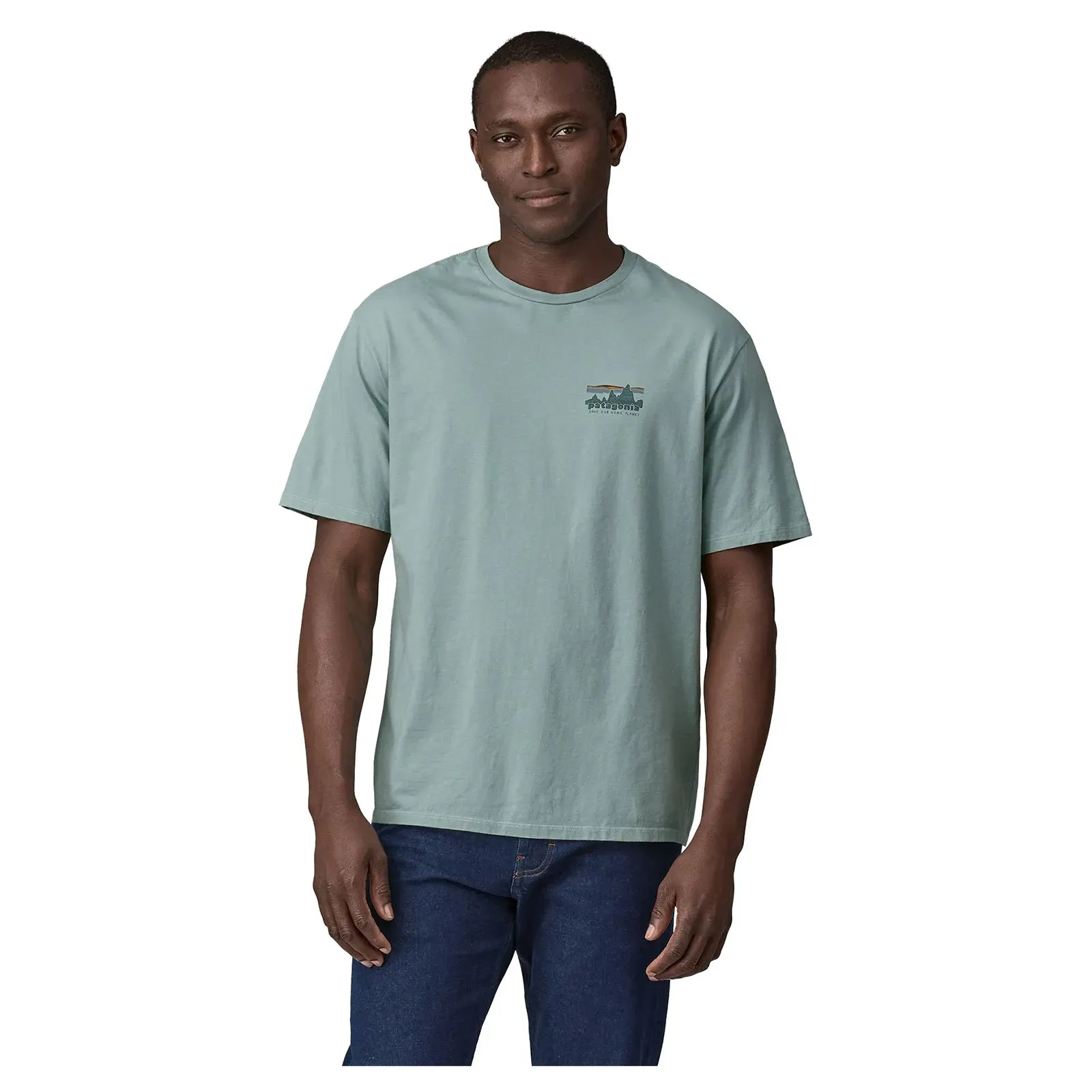 Patagonia Men's '73 Skyline Organic T-Shirt - Thermal Blue