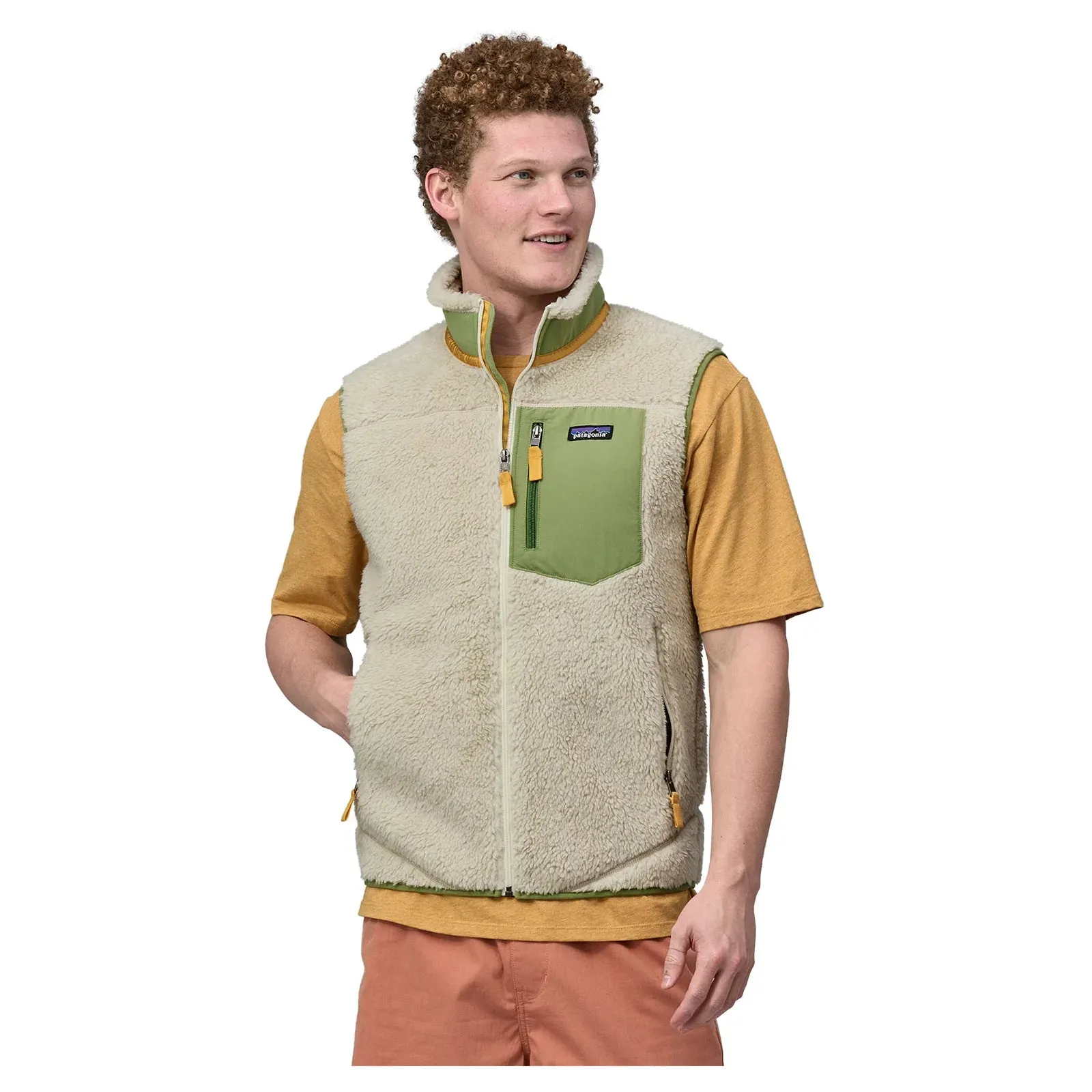 Patagonia Men's Classic Retro-X Fleece Vest - Dark Natural w/Buckhorn Green