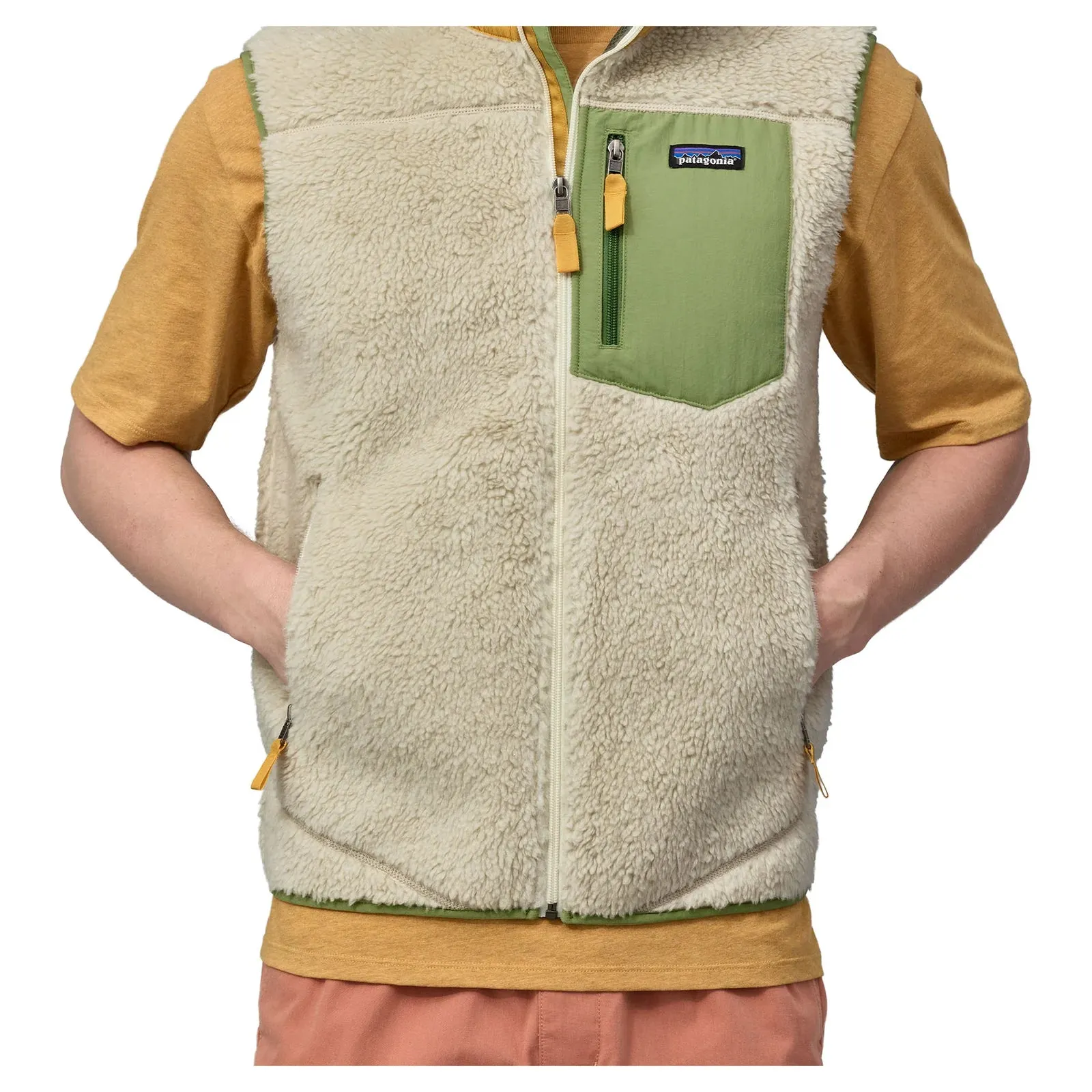 Patagonia Men's Classic Retro-X Fleece Vest - Dark Natural w/Buckhorn Green