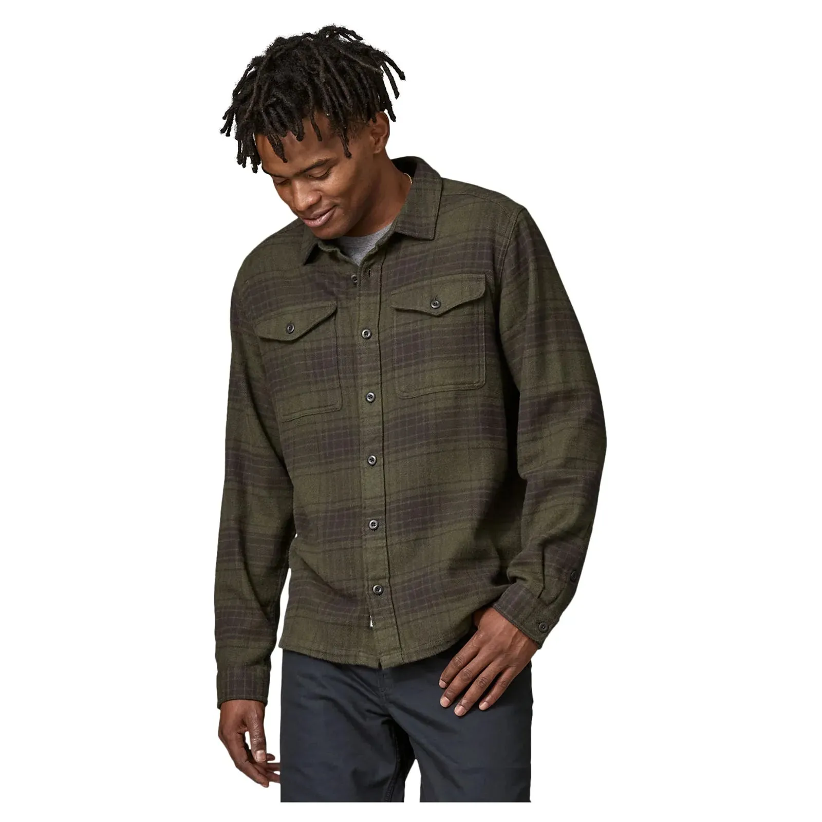 Patagonia Men's Fjord Flannel Shirt - Cascade/Basin Green