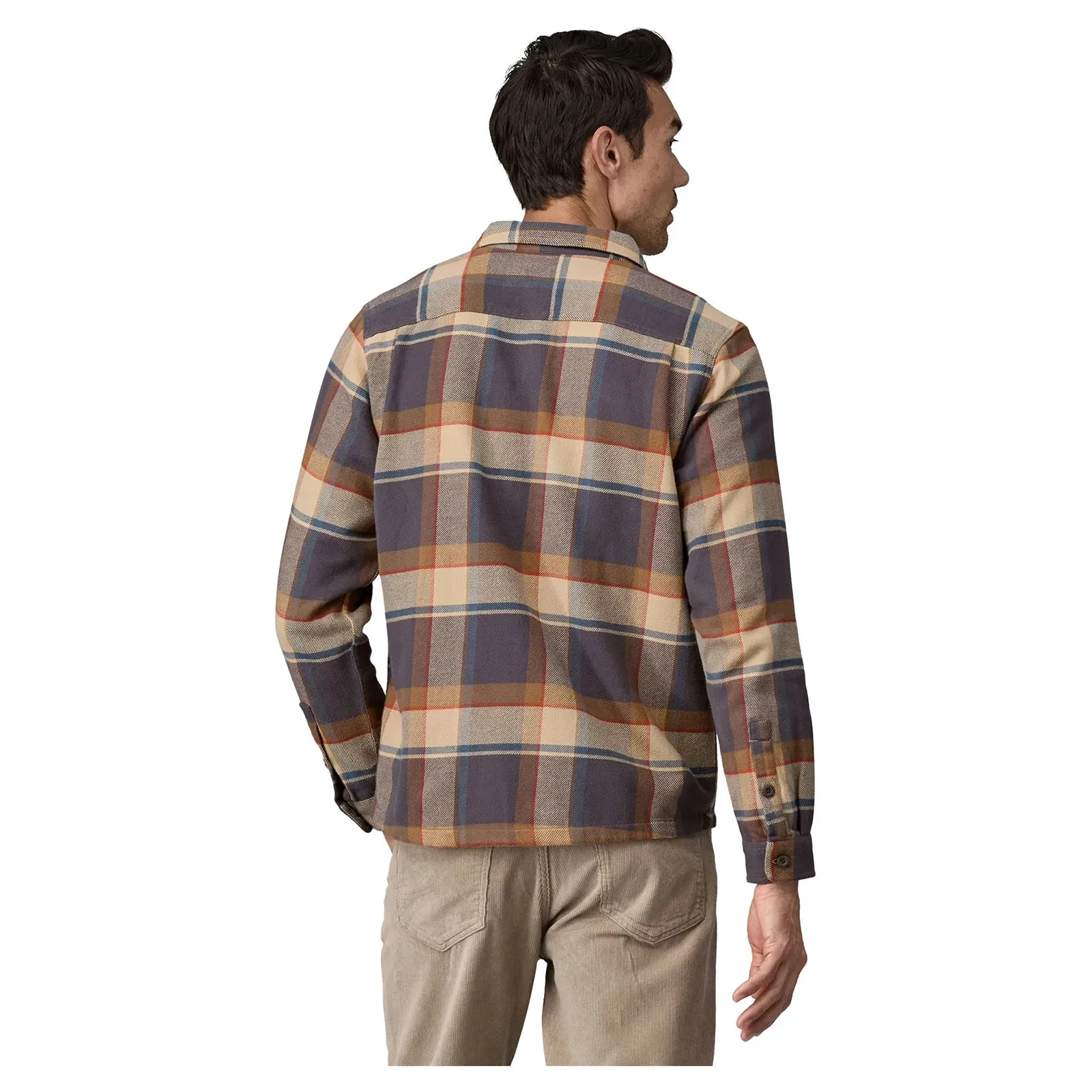 Patagonia Men's Fjord Flannel Shirt - Sunrise Ridge/Forge Grey