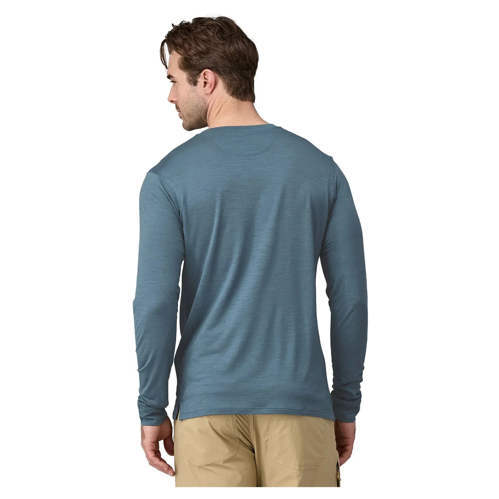 Patagonia Men's Long Sleeved Capilene Cool Merino Blend Graphic Shirt - CBLU