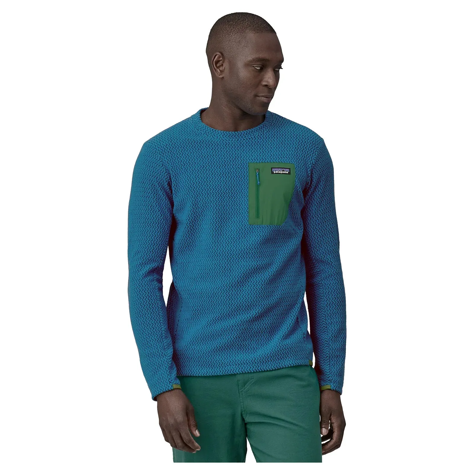 Patagonia Men's R1 Air Crew Fleece - Vessel Blue