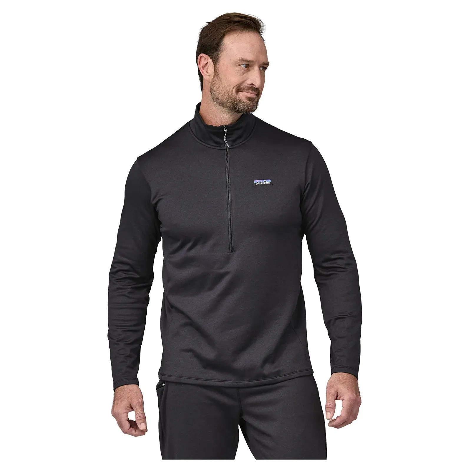 Patagonia Men's R1 Daily Zip Neck - Ink Black