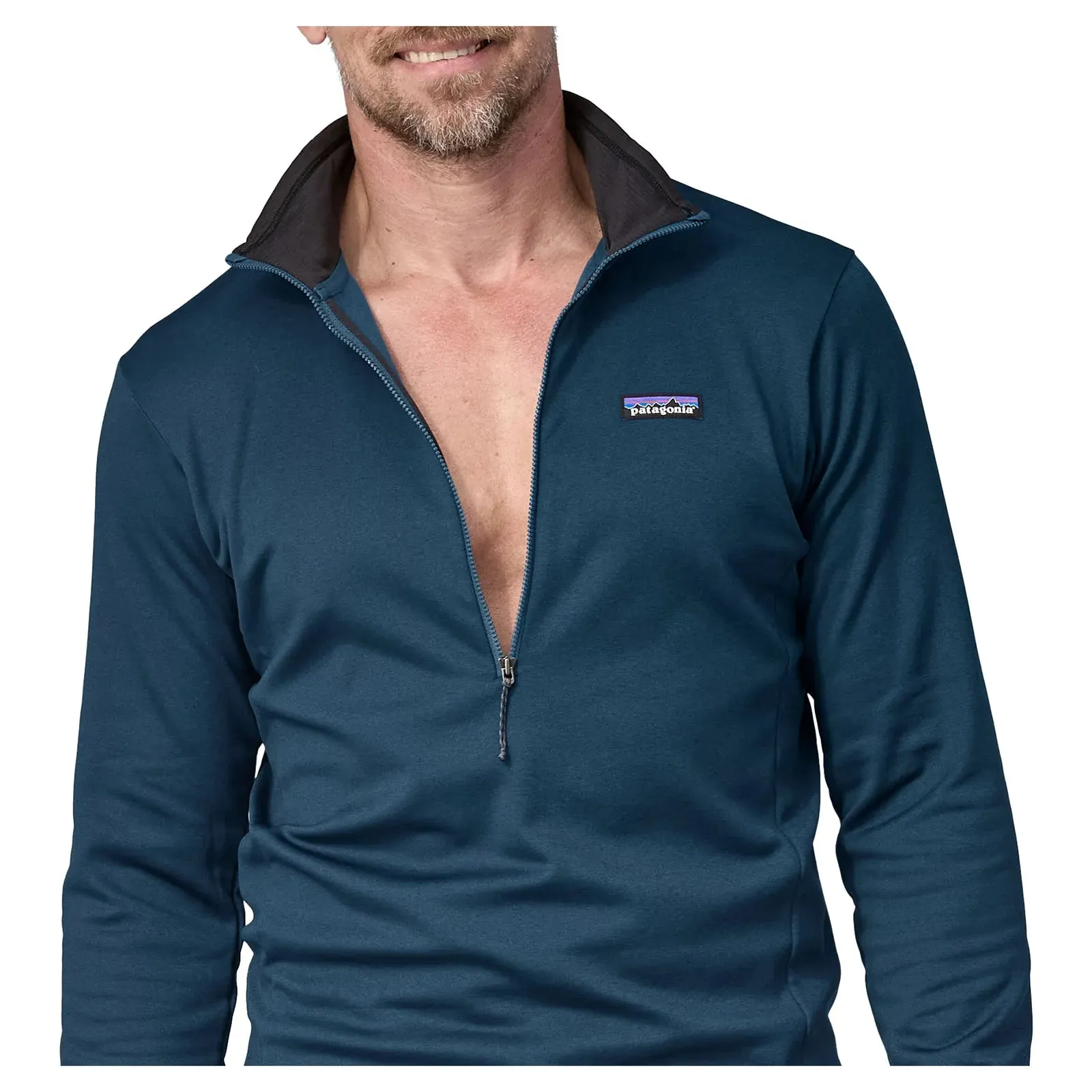 Patagonia Men's R1 Daily Zip Neck - Lagom Blue