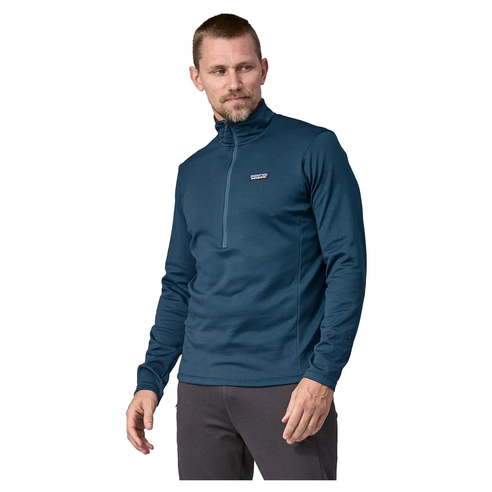 Patagonia Men's R1 Daily Zip Neck - Lagom Blue