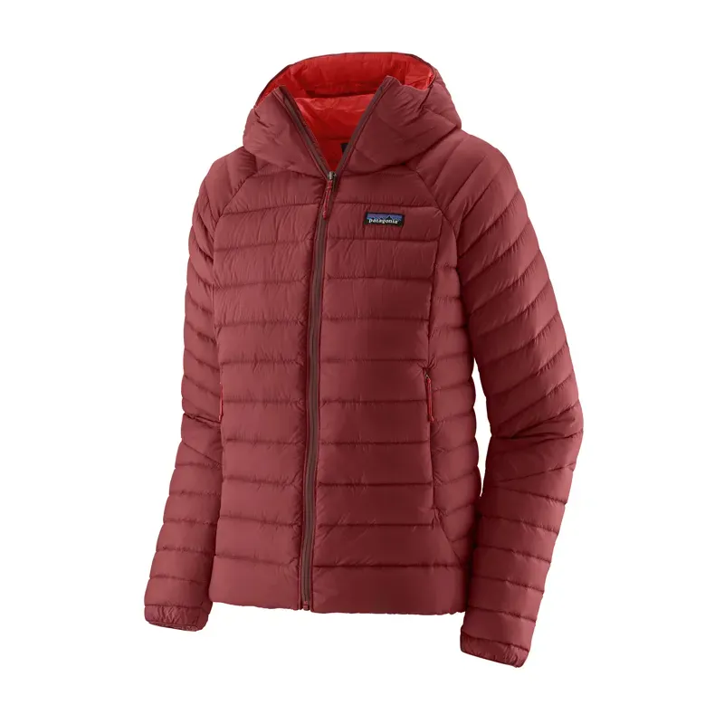 Patagonia Women's Down Sweater Hoody in Oxide Red