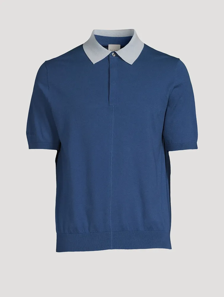 PAUL SMITH Contrast-Collar Polo Shirt