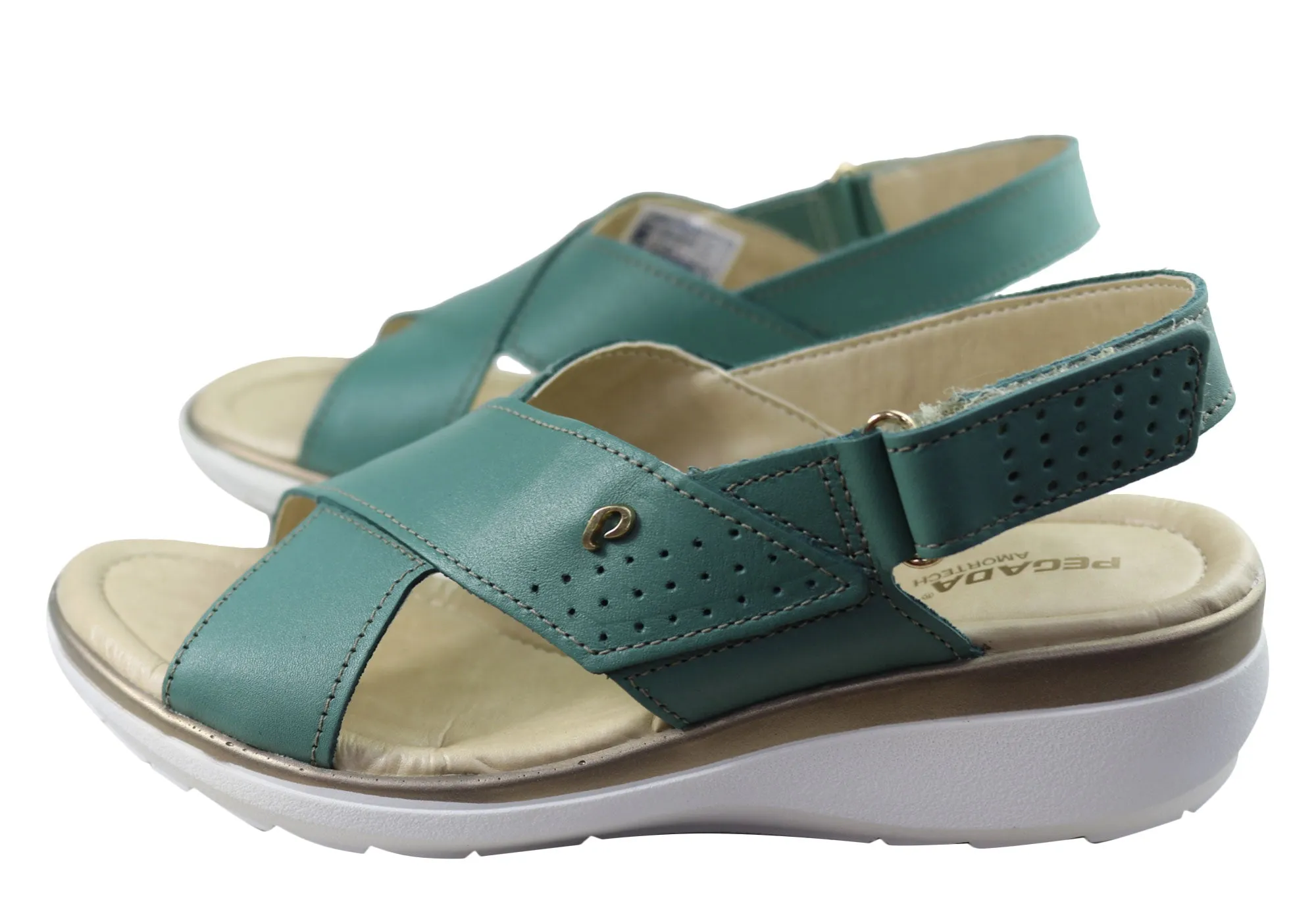 Pegada Paros Womens Comfortable Leather Sandals Made In Brazil