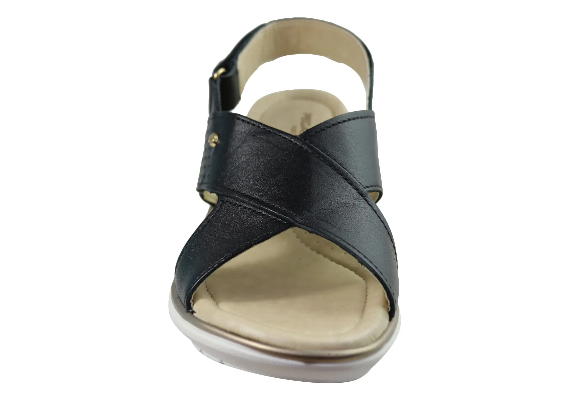 Pegada Paros Womens Comfortable Leather Sandals Made In Brazil