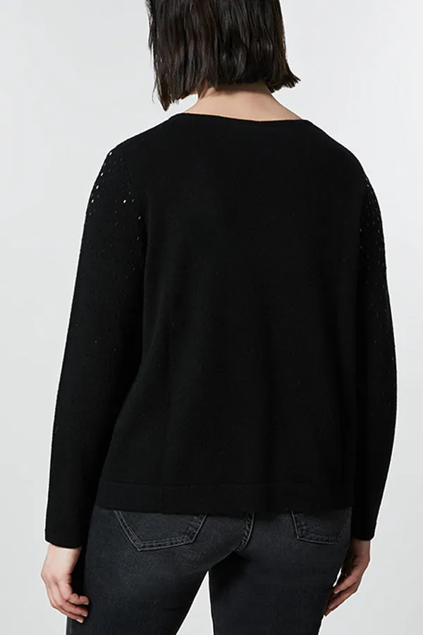 Persona (by Marina Rinaldi) AZALEA RHINESTONE CASHMERE BLEND SWEATER