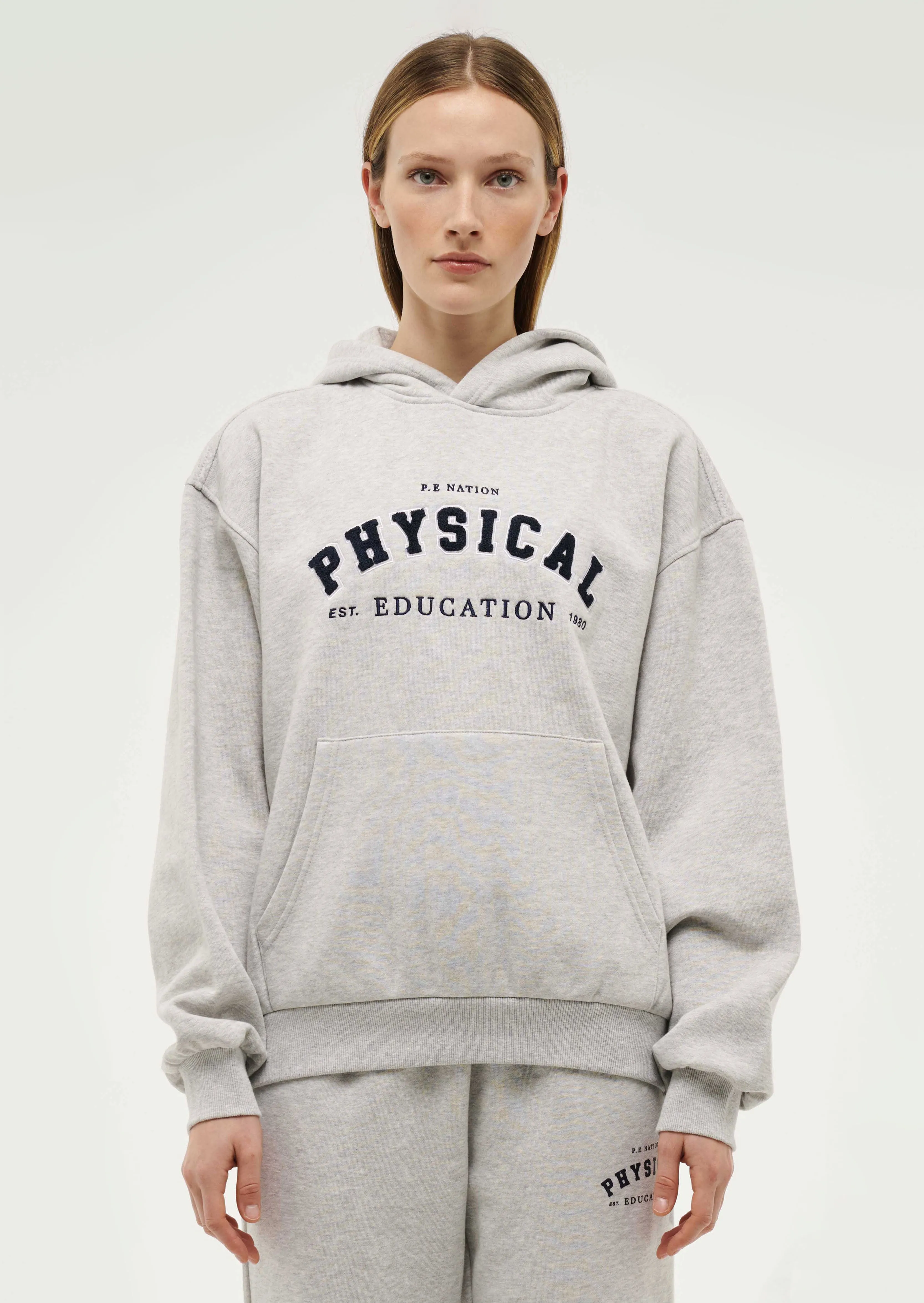 PHYSICAL HOODIE IN GREY MARL