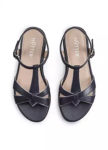 Pienza Navy Women’s Sandals by Hotter | Look Again