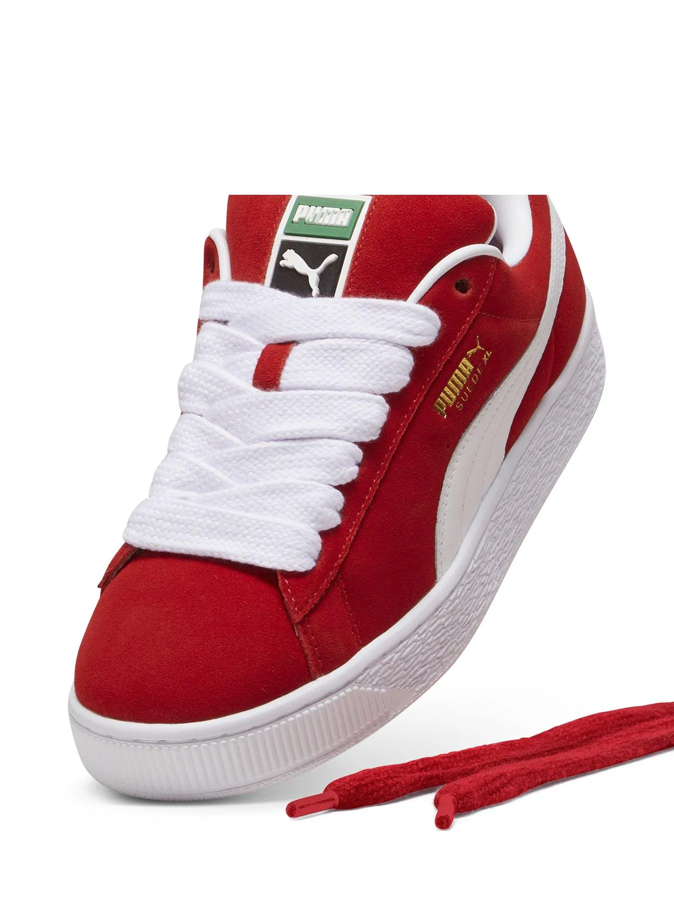 Puma Unisex Suede Xl Trainers - Red