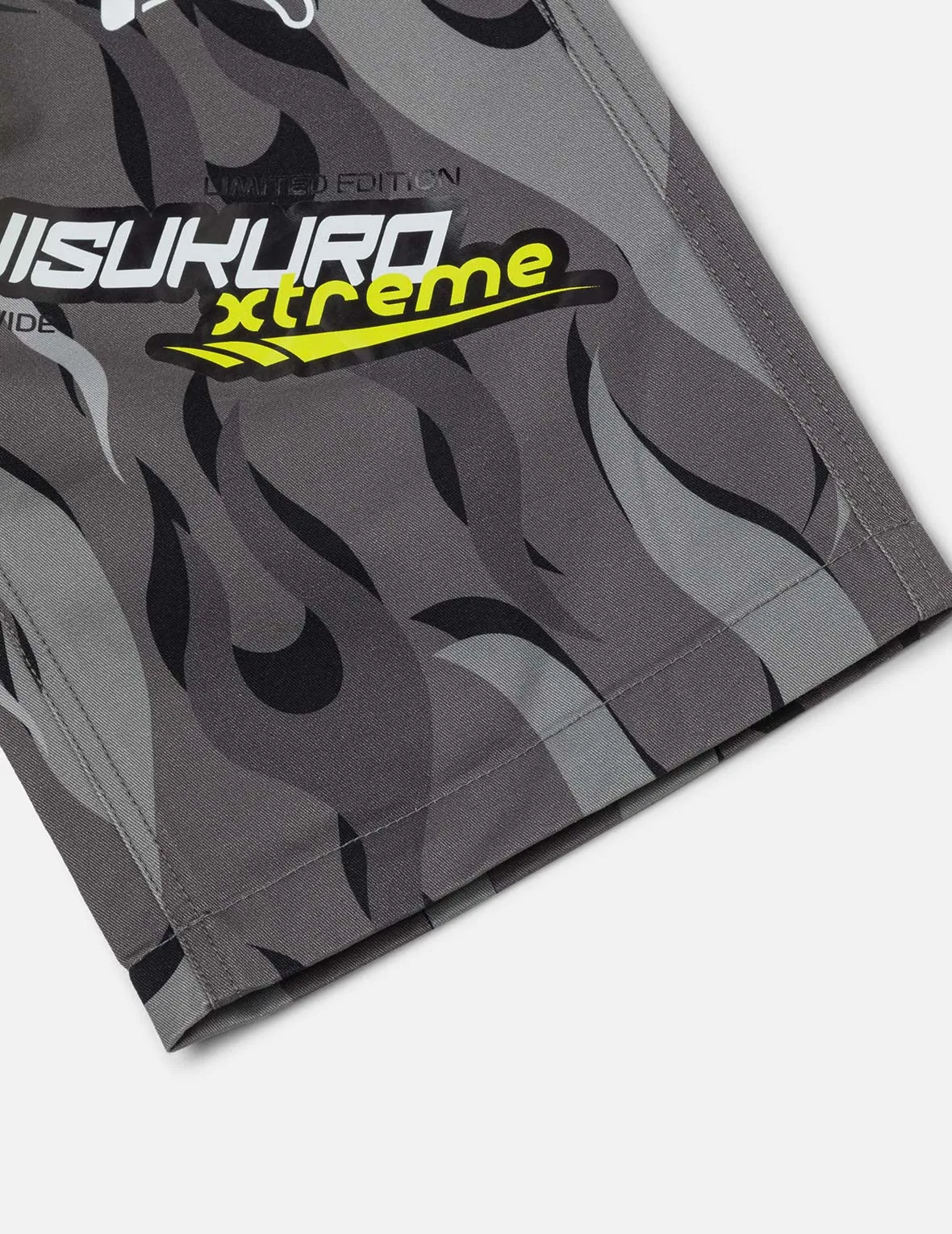 Racing Camouflage Wide-leg Cargo Pants