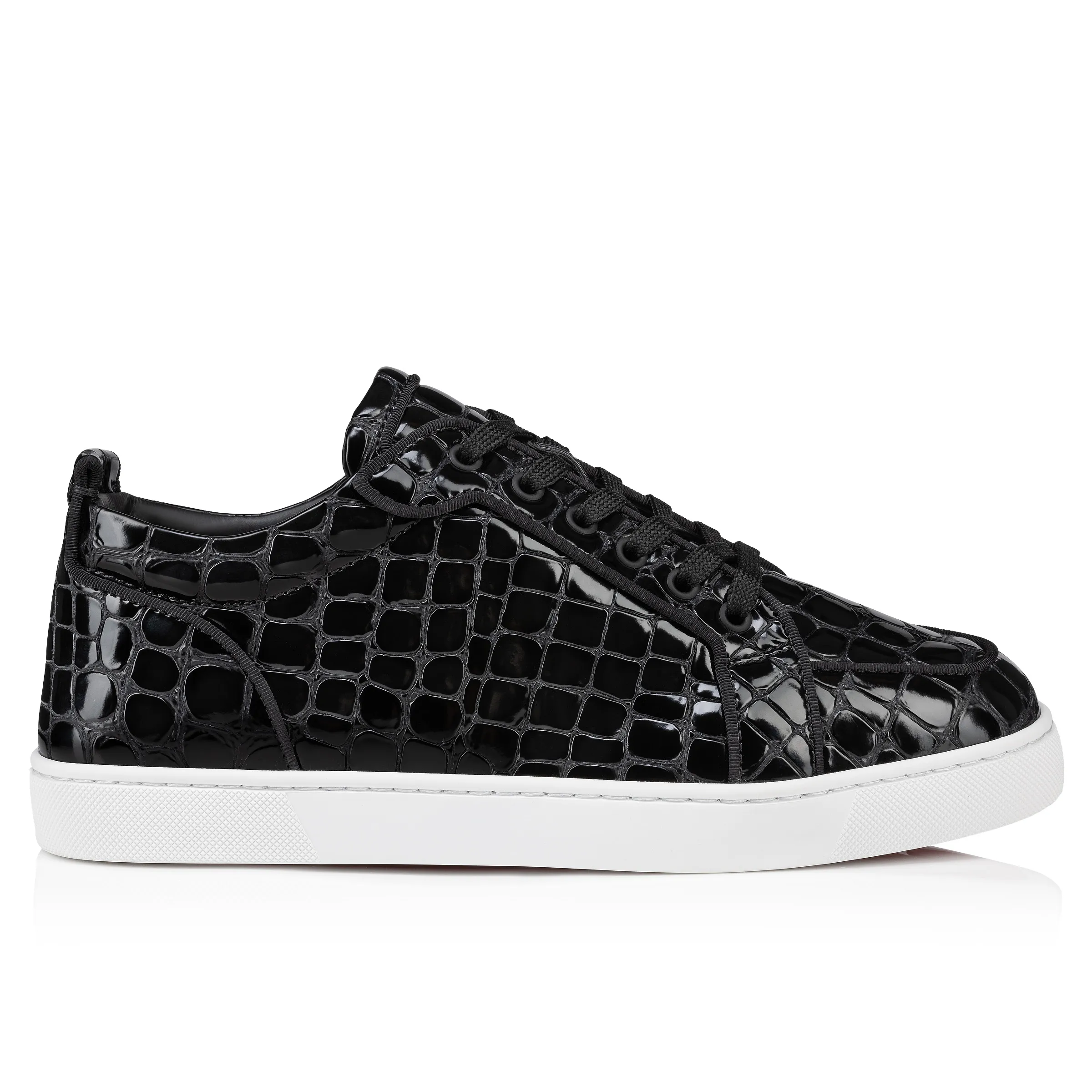 Rantulow Orlato Sneakers - Alligator embossed calf leather - Black - Men