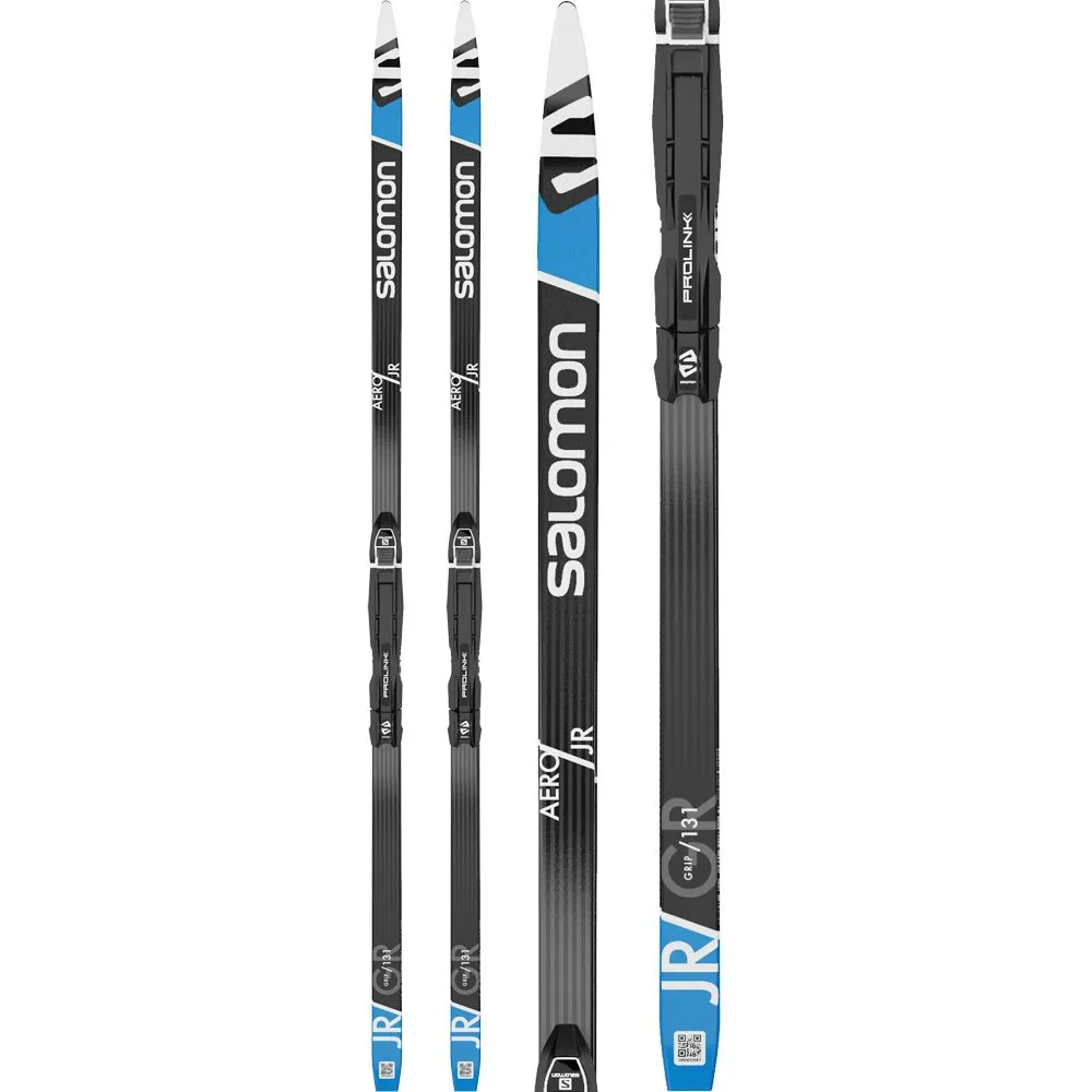 Salomon - Aero Grip Junior 23/24 Cross-Country Ski Kids Bdg. Prolink Access Junior premounted