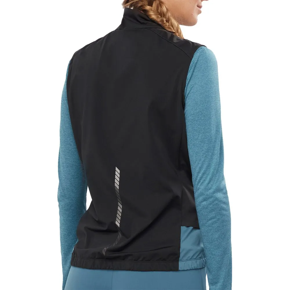 Salomon - Light Shell Running Vest Women black mallard blue