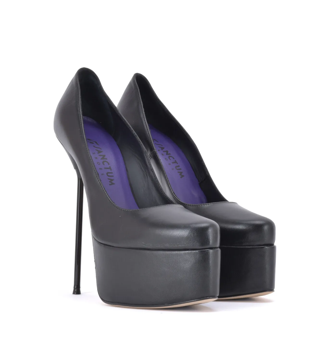 Sanctum Shoes ALEXANDRA BLACK MATTE PLATFORM PUMPS 