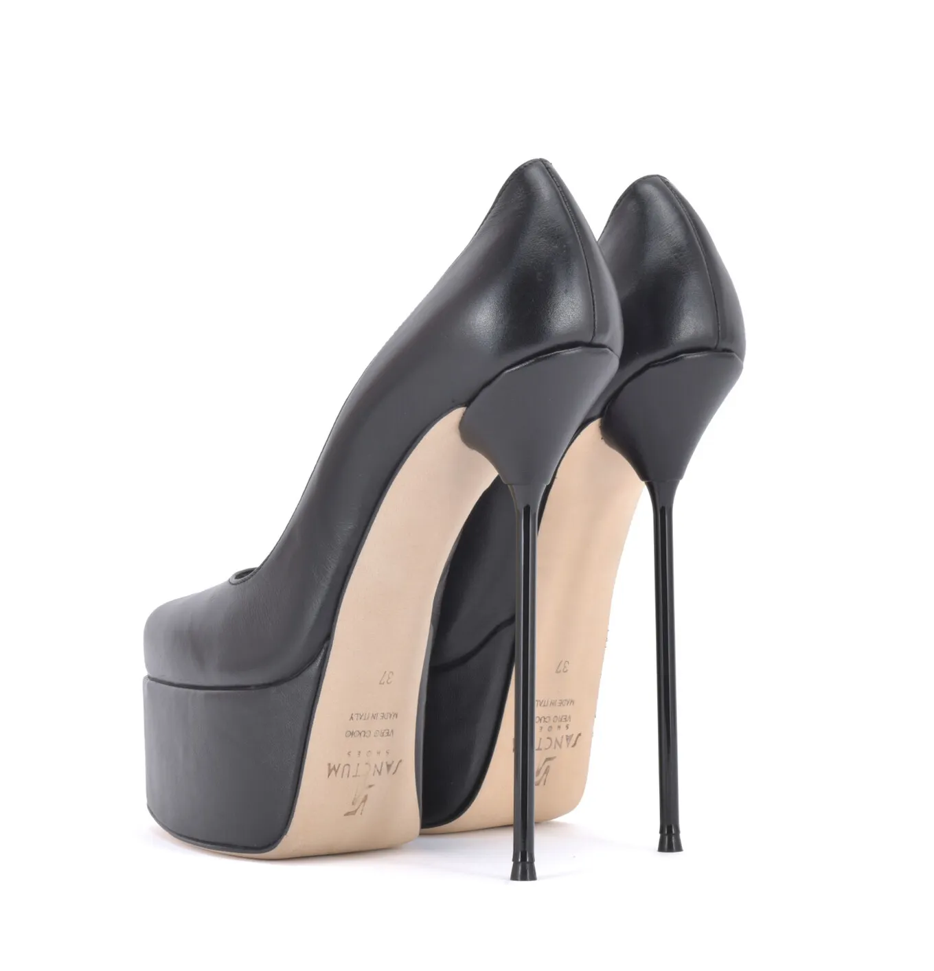 Sanctum Shoes ALEXANDRA BLACK MATTE PLATFORM PUMPS 