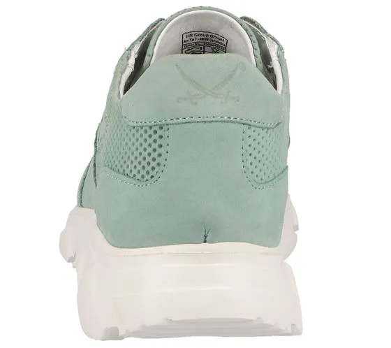 SANSIBAR scarpe da donna in vera pelle, sneakers eleganti, scarpe per il tempo libero 1047789 menta