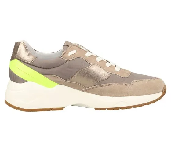 SANSIBAR scarpe da donna in vera pelle, sneakers eleganti, scarpe per il tempo libero, blu scuro o beige