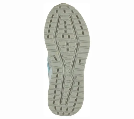 SANSIBAR sneakers donna in vera pelle con suola removibile stringata 109622 bianco/grigio/nero o blu/grigio/bianco